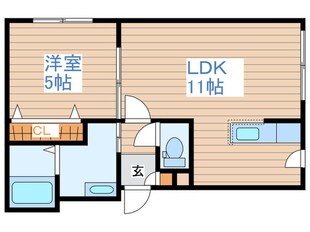 アクアベール豊平の物件間取画像